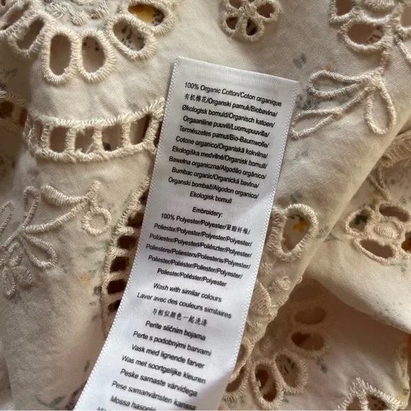 Damson Madder NWT Floral White Skirt - Picture 3 of 7